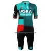 Set Fietsshirt + Korte Koersbroek 2022 BORA-Hansgrohe Groen Zwart Dames